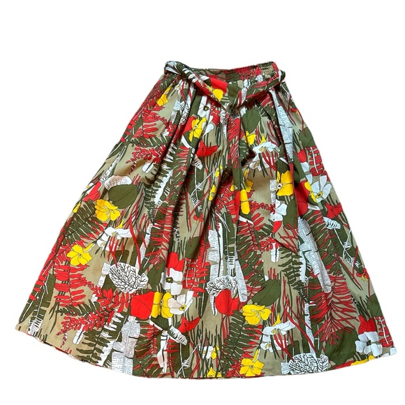 Vintage Tumbleweeds 60s-70s Skirt Foral and Fern Size:Small - Picture 1 of 4
